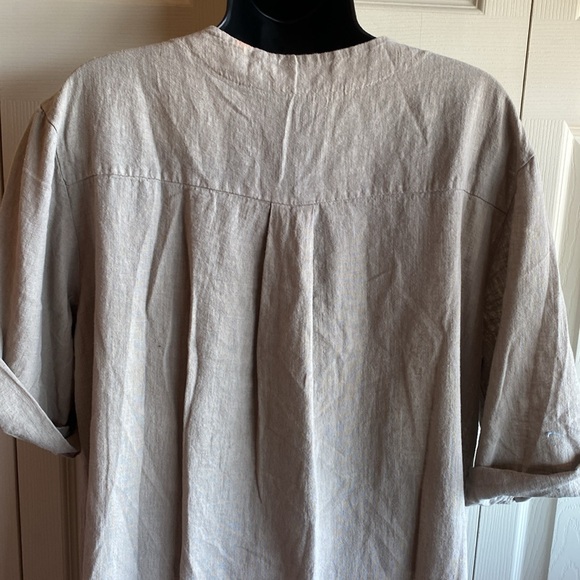 Cristina Vergani NWT Made In Italy Tan Cotton/Linen Blend Size Small - Picture 11 of 16